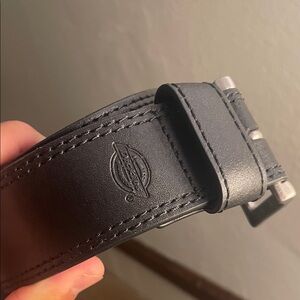Dickies Black Leather Belt